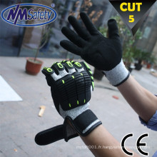 Gants de protection NMSAFETY à haut impact avec puce TPR